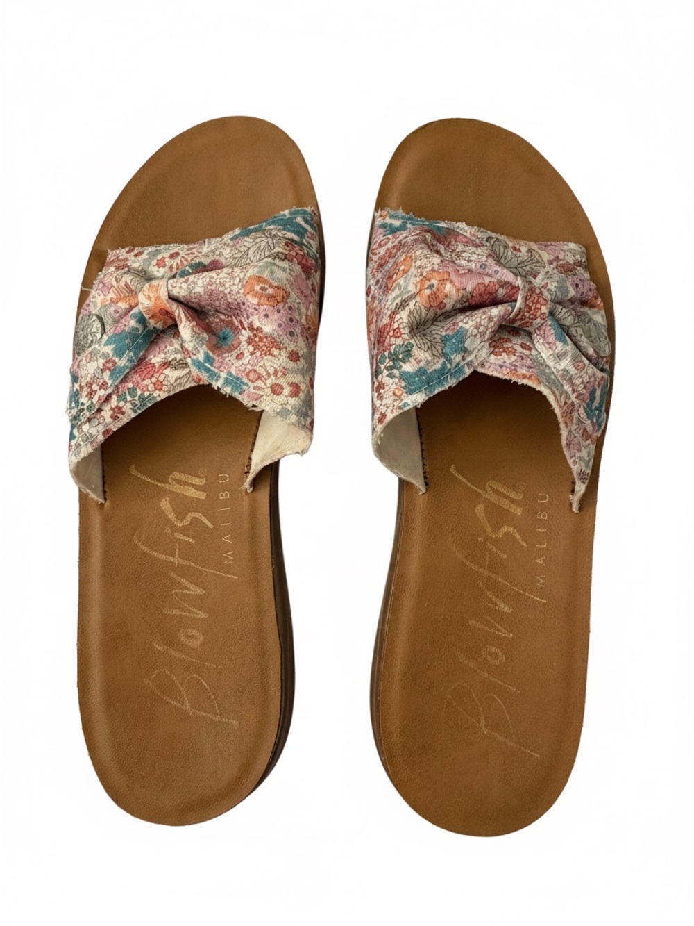 Blowfish Women’s Floral Knot Slide Sandals - Multicolor Floral, Size 6